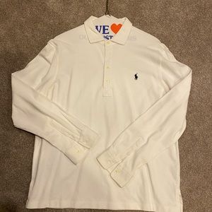 POLO Ralph Lauren White Long Sleeve Button Down